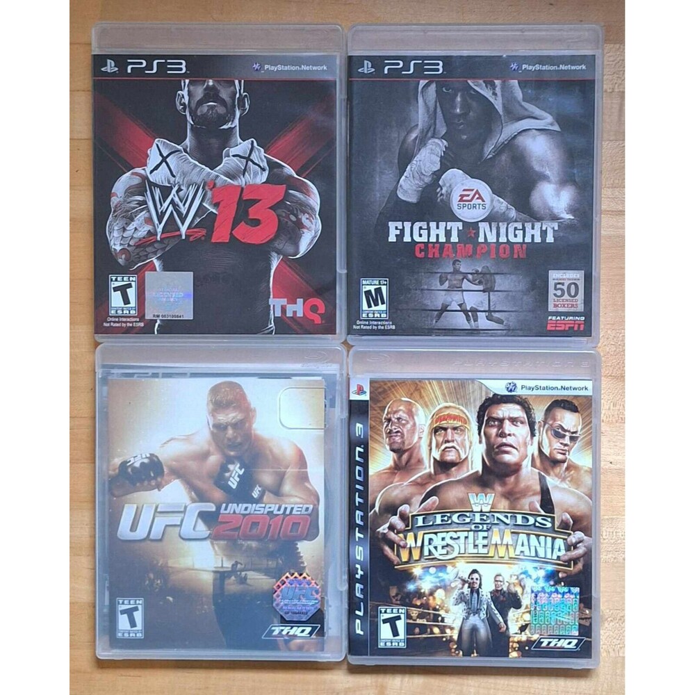 PS3 Lot of 4 GAMES WITH BOOKS